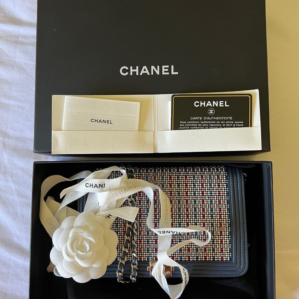 Chanel - Rhinestone Boy Wallet - Excellent Condition